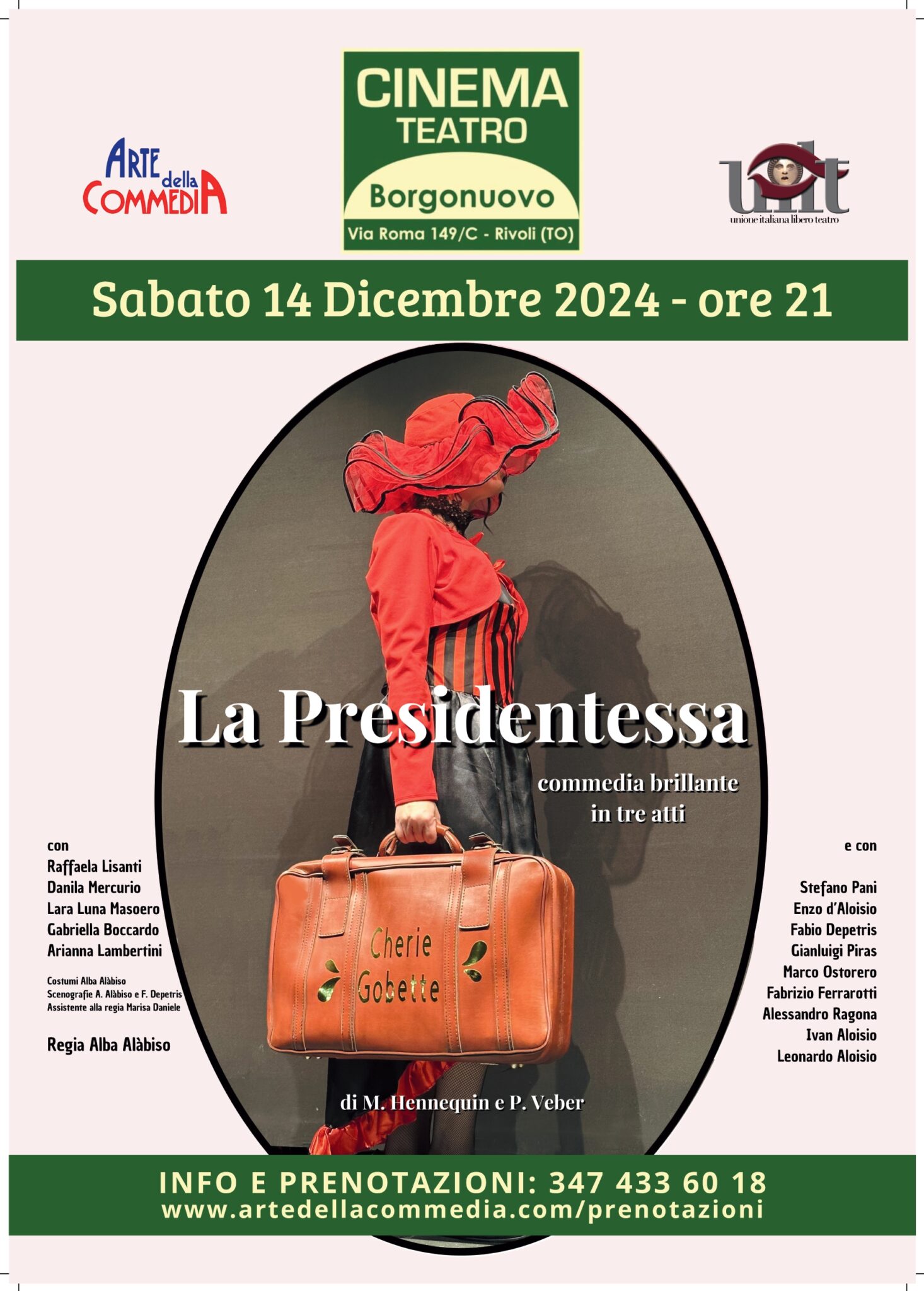 Teatro // La presidentessa // Sabato 14 Dicembre ore 21.00 Costo 10 €